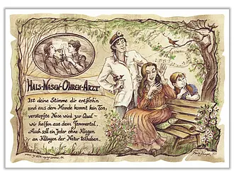Kunstbild Hals-Nasen-Ohren-Arzt - farbig