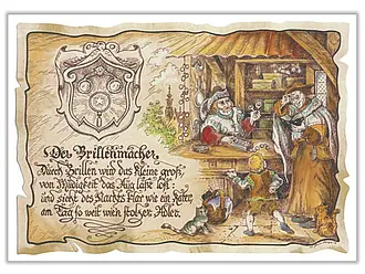 Kunstbild Optiker - farbig