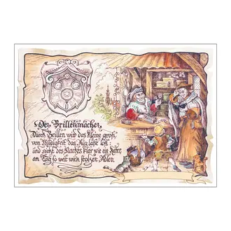 Zunftbild Optiker mit Wunschtext