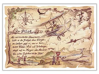 Zunftbild Pilot - farbig