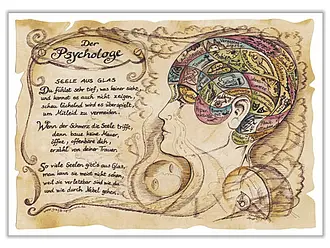 Zunftbild Psychologe - farbig