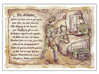 Zunftbild Soldat - farbig