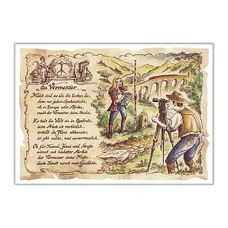 Kunstbild Vermesser - farbig