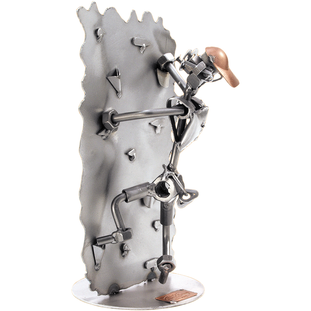 Auf Uns günstig Kaufen-Schraubenmännchen Freeclimber Bergsteiger. Schraubenmännchen Freeclimber Bergsteiger <![CDATA[Geben Sie einen Wunschtext an, wird das Schraubenmännchen gegen Aufpreis mit einem kleinen Schild mit Kette geliefert. Auf dem Schild ist Platz für ein