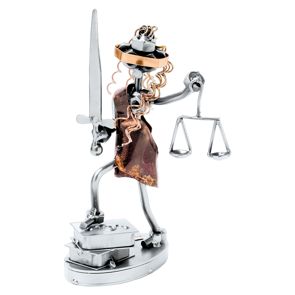 Auf Uns günstig Kaufen-Schraubenmännchen Justitia. Schraubenmännchen Justitia <![CDATA[Geben Sie einen Wunschtext an, wird das Schraubenmännchen gegen Aufpreis mit einem kleinen Schild mit Kette geliefert. Auf dem Schild ist Platz für eine persönliche Botschaft, eine 