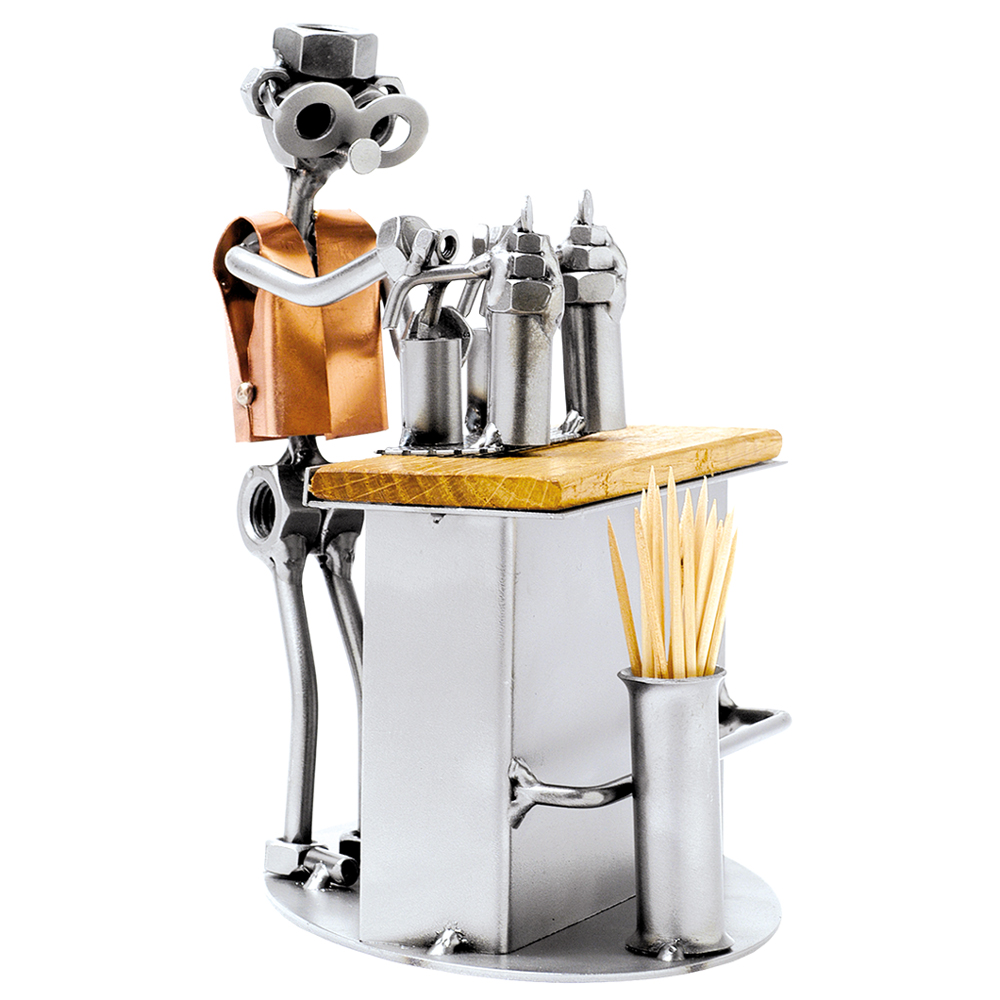 Auf Uns günstig Kaufen-Schraubenmännchen Wirt mit Bier. Schraubenmännchen Wirt mit Bier <![CDATA[Geben Sie einen Wunschtext an, wird das Schraubenmännchen gegen Aufpreis mit einem kleinen Schild mit Kette geliefert. Auf dem Schild ist Platz für eine persönliche Botsch