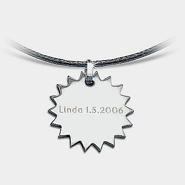 Exklusiver Stern-Anhänger mit individueller Wunschgravur