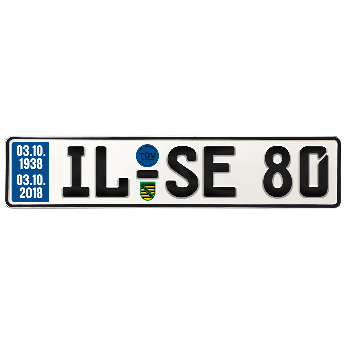 Geschenk zum 80. Geburtstag – Schild mit TÜV