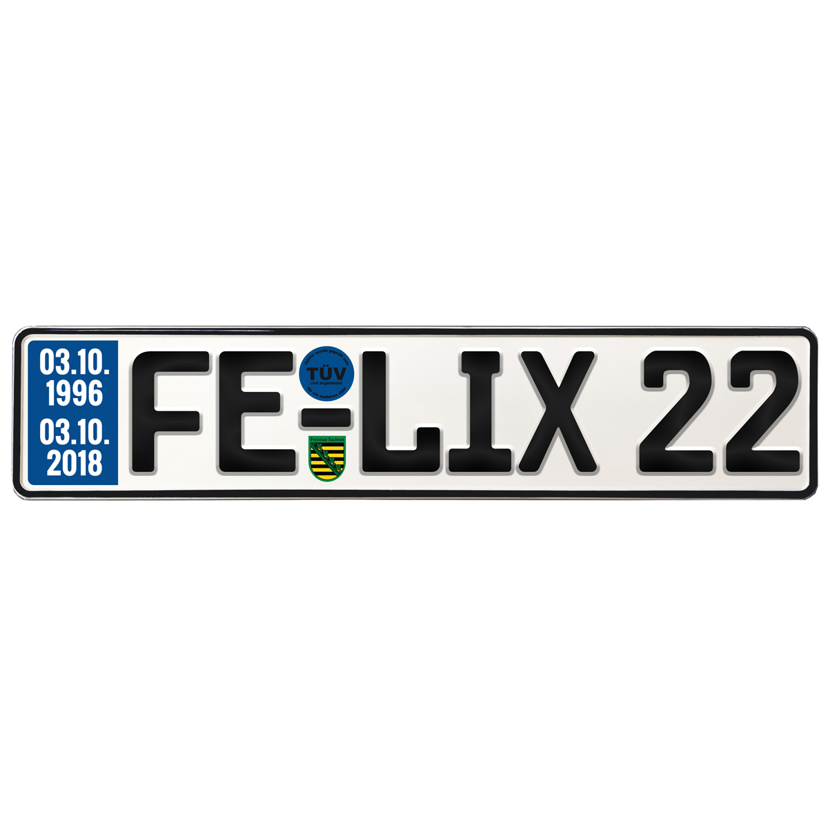 Geschenk zum 22. Geburtstag – Schild mit TÜV