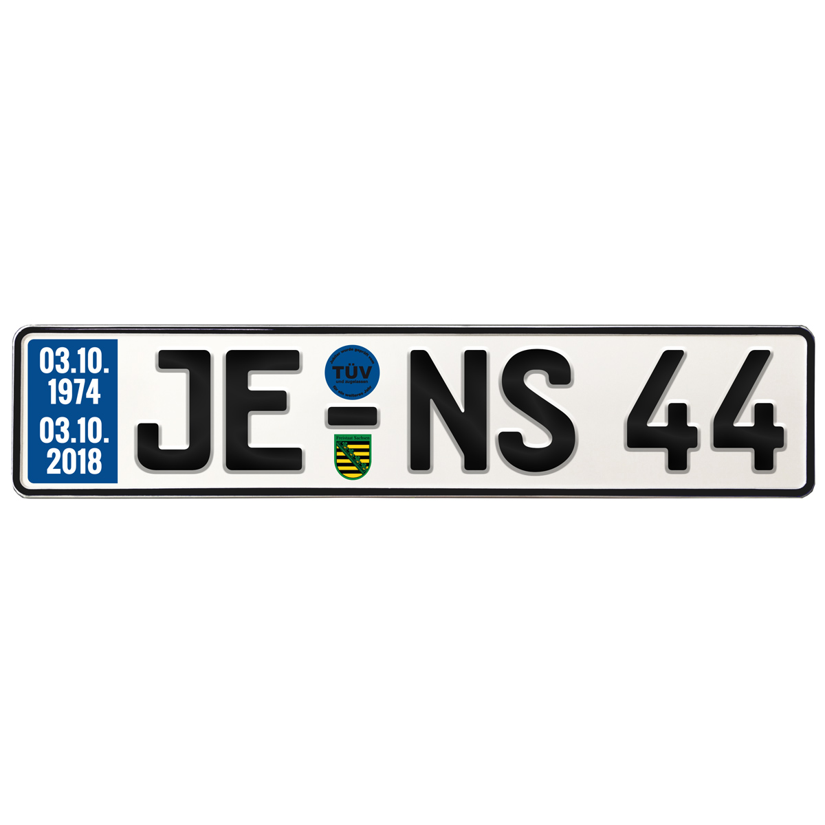 Geschenk zum 44. Geburtstag – Schild mit TÜV
