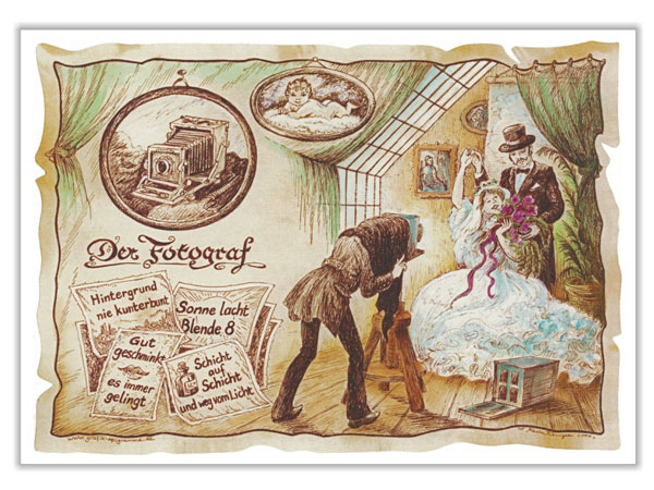 Format günstig Kaufen-Zunftbild Fotograf auf Antikpapier im A4-Format. Zunftbild Fotograf auf Antikpapier im A4-Format <![CDATA[Der Versand des Bildes mit dem optional erhältlichen Bilderrahmen erfolgt in 2 getrennten Lieferungen.]]>. 