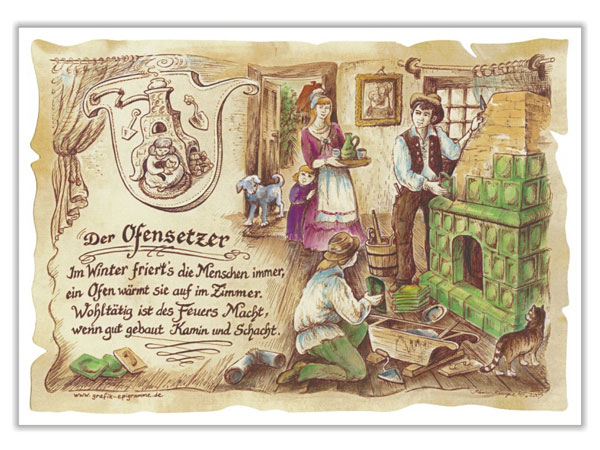 Bilderrahmen set günstig Kaufen-Zunftbild Ofensetzer auf Antikpapier im A4-Format. Zunftbild Ofensetzer auf Antikpapier im A4-Format <![CDATA[Der Versand des Bildes mit dem optional erhältlichen Bilderrahmen erfolgt in 2 getrennten Lieferungen.]]>. 