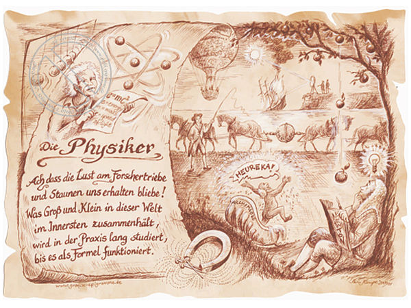Format günstig Kaufen-Zunftbild Physiker auf Antikpapier im A4-Format. Zunftbild Physiker auf Antikpapier im A4-Format <![CDATA[Der Versand des Bildes mit dem optional erhältlichen Bilderrahmen erfolgt in 2 getrennten Lieferungen.]]>. 
