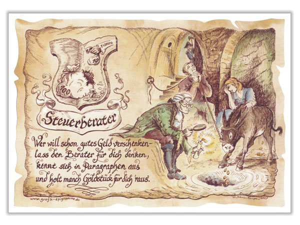 Sicherungsgriff,Der günstig Kaufen-Zunftbild Steuerberater auf Antikpapier im A4-Format. Zunftbild Steuerberater auf Antikpapier im A4-Format <![CDATA[Der Versand des Bildes mit dem optional erhältlichen Bilderrahmen erfolgt in 2 getrennten Lieferungen.]]>. 
