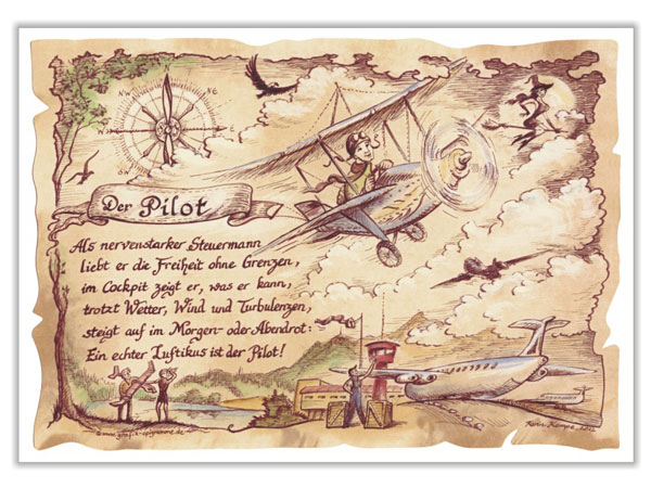 Pilot for günstig Kaufen-Zunftbild Pilot auf Antikpapier im A4-Format. Zunftbild Pilot auf Antikpapier im A4-Format <![CDATA[Der Versand des Bildes mit dem optional erhältlichen Bilderrahmen erfolgt in 2 getrennten Lieferungen.]]>. 