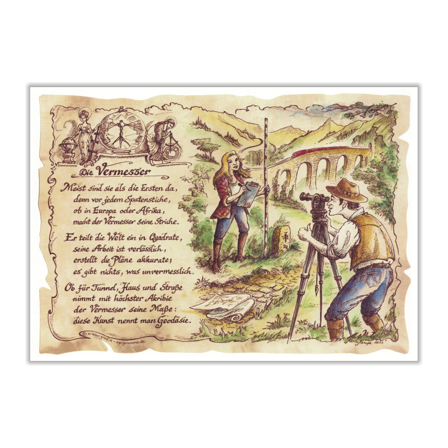Format günstig Kaufen-Zunftbild Vermesser auf Antikpapier im A4-Format. Zunftbild Vermesser auf Antikpapier im A4-Format <![CDATA[Der Versand des Bildes mit dem optional erhältlichen Bilderrahmen erfolgt in 2 getrennten Lieferungen.]]>. 