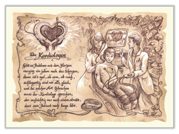 Format günstig Kaufen-Zunftbild Kardiologe auf Antikpapier im A4-Format. Zunftbild Kardiologe auf Antikpapier im A4-Format <![CDATA[Der Versand des Bildes mit dem optional erhältlichen Bilderrahmen erfolgt in 2 getrennten Lieferungen.]]>. 