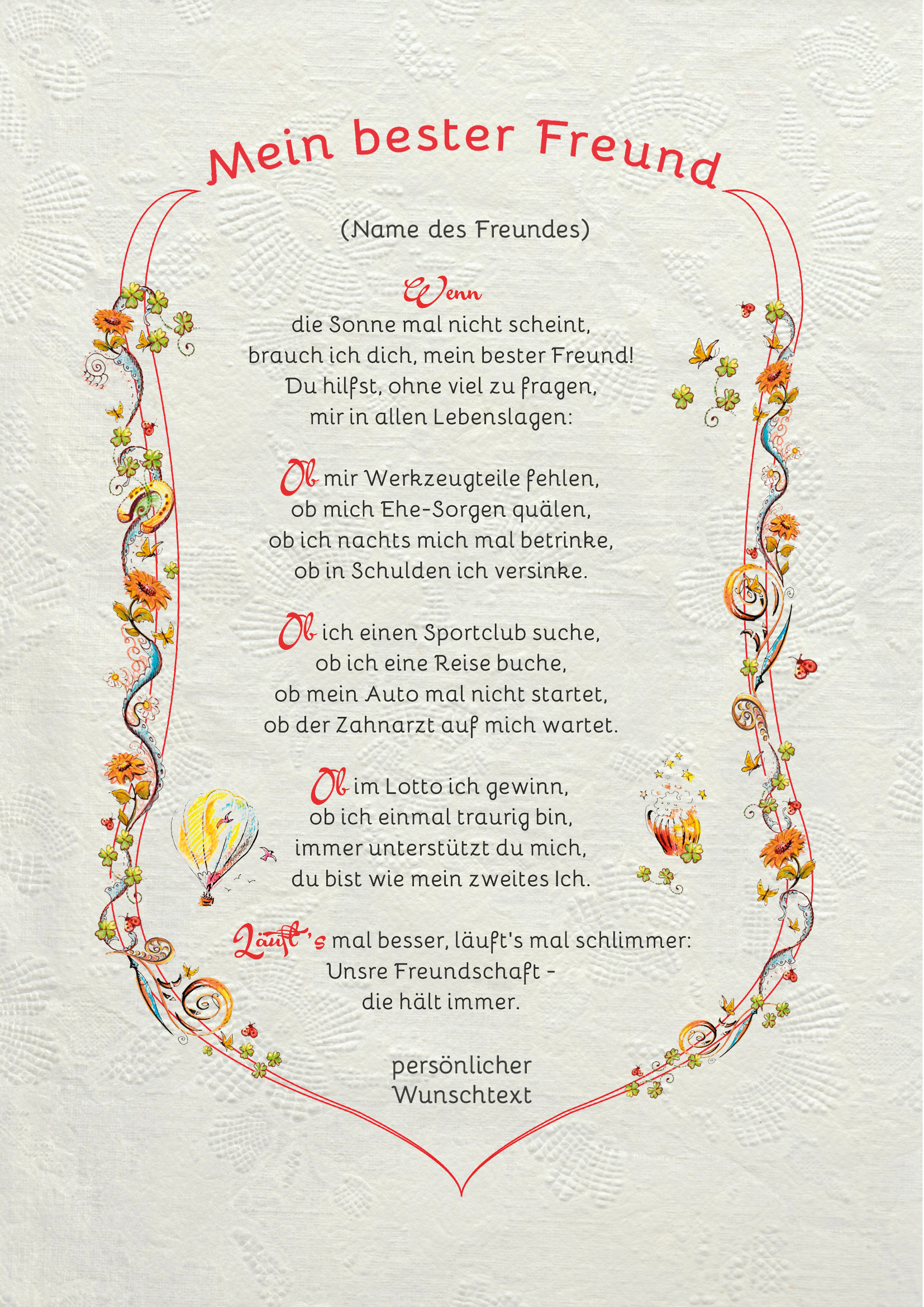 Freund günstig Kaufen-Urkunde für den besten Freund mit persönlichem Text - modern. Urkunde für den besten Freund mit persönlichem Text - modern <![CDATA[Der Versand des Bildes mit dem optional erhältlichen Bilderrahmen erfolgt in 2 getrennten Lieferungen.]