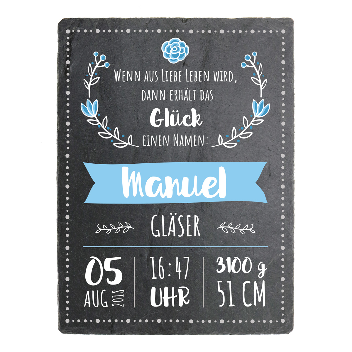 sind günstig Kaufen-Geschenk zur Geburt eines Jungen Schieferschild mit Aufdruck - 150 x 200 mm. Geschenk zur Geburt eines Jungen Schieferschild mit Aufdruck - 150 x 200 mm <![CDATA[Hinweis: Schieferschilder sind Naturprodukte mit möglichen Einschlüssen oder Verfärbungen, di
