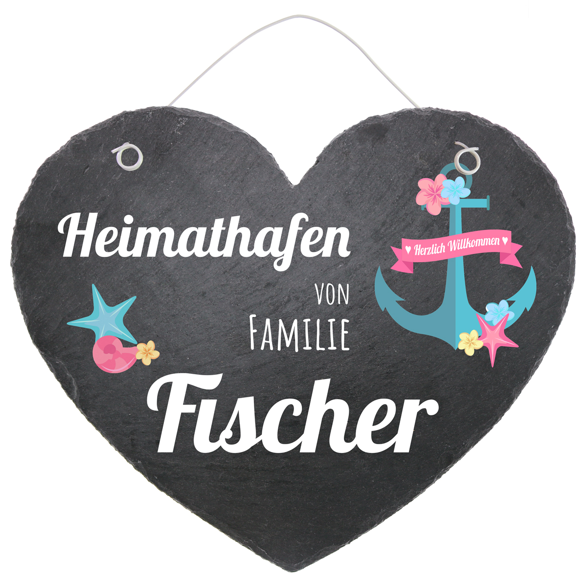 sind günstig Kaufen-Türschild in Herzform aus Schiefer Motiv Heimathafen in der Größe 24 cm. Türschild in Herzform aus Schiefer Motiv Heimathafen in der Größe 24 cm <![CDATA[Hinweis: Schieferschilder sind Naturprodukte mit möglichen Einschlüssen