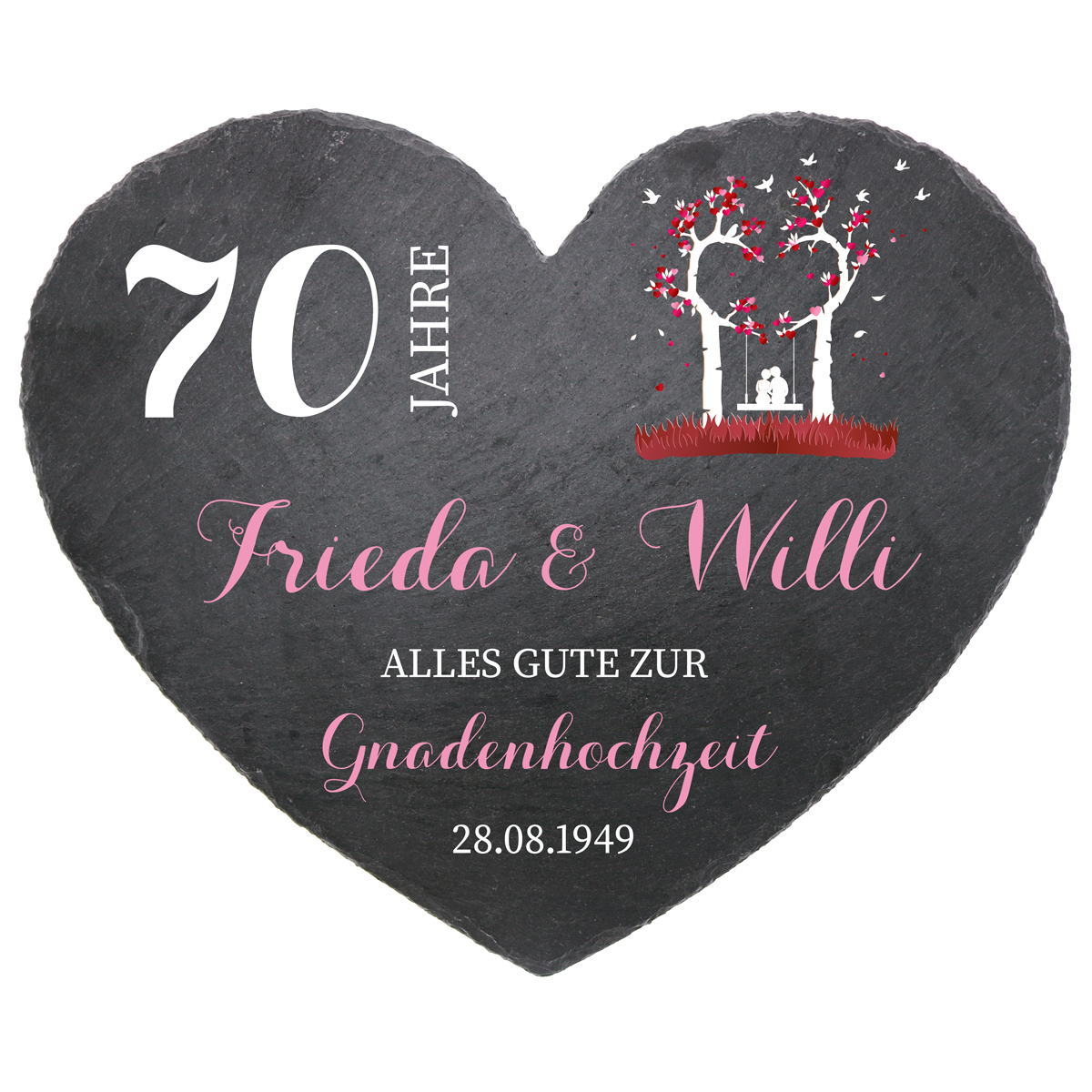 Schieferherz zum 70. Hochzeitstag Gnadenhochzeit Größe 24 cm. Schieferherz zum 70. Hochzeitstag Gnadenhochzeit Größe 24 cm <![CDATA[Hinweis: Schieferschilder sind Naturprodukte mit möglichen Einschlüssen oder Verfärbungen, die kein Gru Ode Zum günstig Kaufen-Schieferherz zum 70. Hochzeitstag Gnadenhochzeit Größe 24 cm. Schieferherz zum 70. Hochzeitstag Gnadenhochzeit Größe 24 cm <![CDATA[Hinweis: Schieferschilder sind Naturprodukte mit möglichen Einschlüssen oder Verfärbungen, die kein Gru