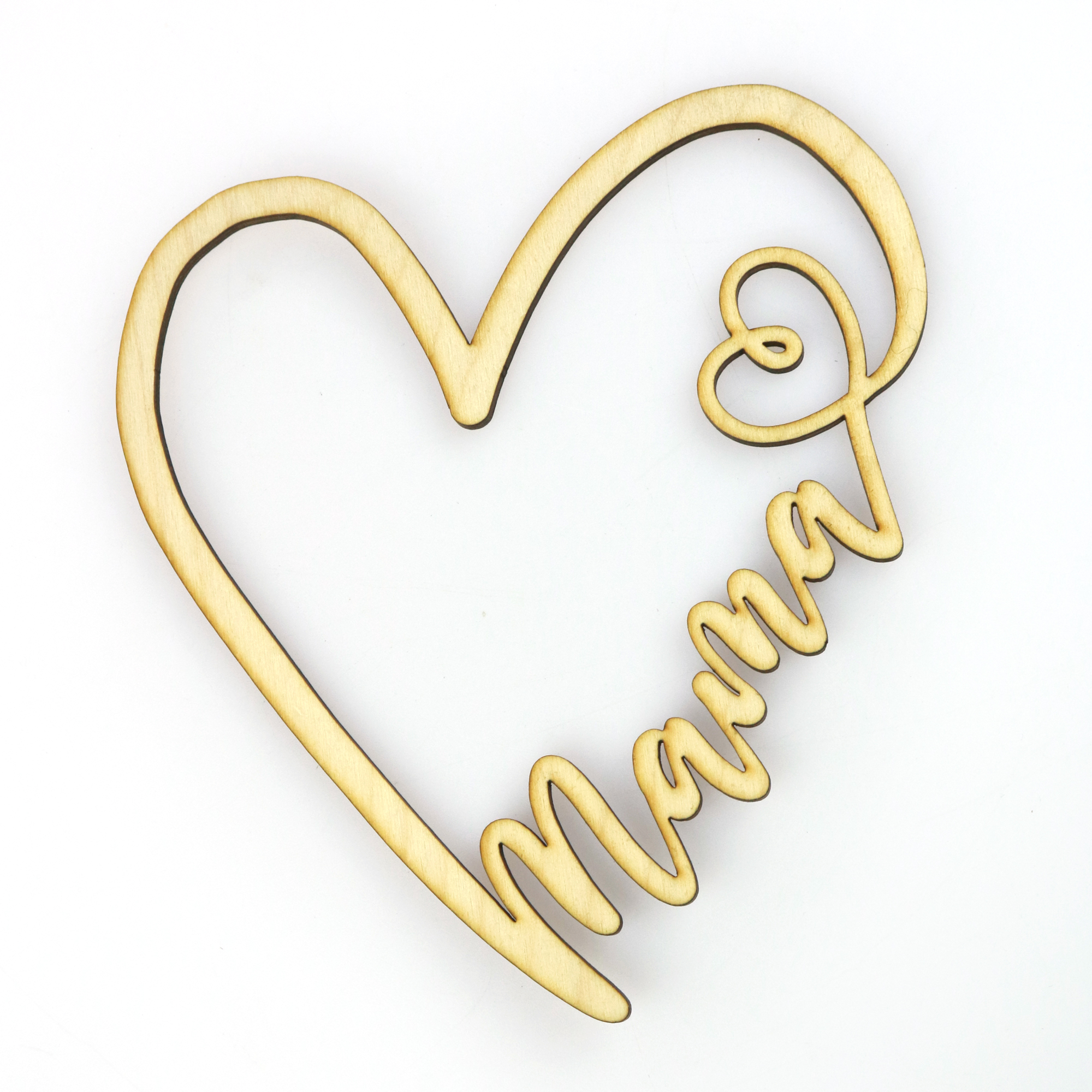 Holz mit günstig Kaufen-Muttertagsgeschenk - Holzherz mit Schriftzug Mama. Muttertagsgeschenk - Holzherz mit Schriftzug Mama <![CDATA[Hinweis: Das Holz ist naturbelassen und so nicht im Außenbereich oder in Feuchträumen einsetzbar.]]>. 