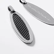 Silberanhänger mit Gravur