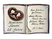 Artelithschild als Buch für Ehrungen und besondere Anlässe Größe: 20x13 cm 