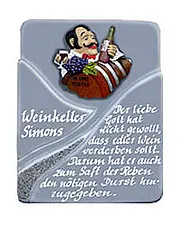 Schild aus Keramik "Swing" für Ehrungen und besondere Anlässe - Größe: 14x18 cm 