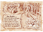 Kunstbild Kegler - braun / schwarz