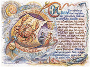 Ein eindrucksvolles und zeitloses Kunstwerk mit dem Sternzeichen Krebs (22. Juni - 22. Juli). Der dazu passende Spruch gibt dem Bild eine besondere Note. Das Bild ist ein Kunstdruck im A4- Format und ... Sternbild Krebs auf Antikpapier im A4-Format