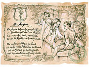 Das harmonisch gestaltete Kunsttbild schenkt seine volle Aufmerksamkeit dem Beruf Ärztin . Ein passsendes Gedicht verleiht diesem Bild eine ganz besondere Note: "Die Ärztin beherrscht ganz ohne ... Zunftbild Ärztin auf Antikpapier im A4-Format