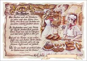 Kunstbild Bäcker mit Wunschtext