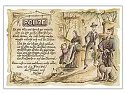 Zunftbild Polizei - farbig