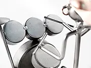 Metallmann Drummer- Wired Line Detail Trommeln