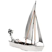 Schraubenmännchen Modellschiff Segelboot