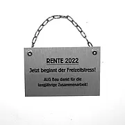 Musterschild mit Wunschtext