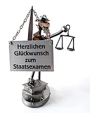 Schraubenmännchen Justitia mit Schild