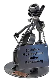 Schraubenmännchen Cellolehrer mit Schild