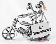 Schraubenfiguren Liebespaar auf Motorrad