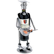 Weinflaschenhalter - Geschenk für Koch Berufegeschenke sind sehr beliebt. Der Weinflaschenhalter, der einen Koch darstellt, wird gern an Gastronomen verschenkt. Auch zur Deko auf der Bartheke ist er ... Weinflaschenhalter Koch