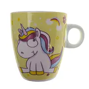 Einhorntasse gelb