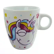 Kaffeebecher mit Einhorn weiß