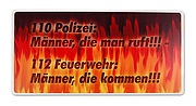 Geschenk für Einsatzkräfte Für alle Menschen, die tagtäglich "Retten, löschen, bergen, schützen" und für Recht und Ordnung im Einsatz sind, ist dieses schöne Funschild das richtige ... Funschild - Männer, die man ruft