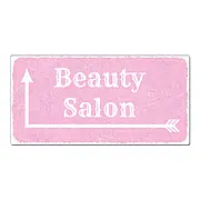 Aluschild im Vintage Look mit Wunschtext 300 x 150mm rosa