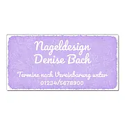 Aluschild im Vintage Look mit Wunschtext 300 x 150mm violett