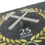 Schiefertafel als Geschenk für Bergbaufreunde