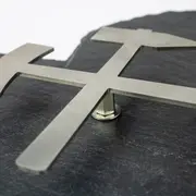 Bergbaugeschenk Schieferhzer mit Bergmannsgruß