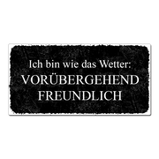 Vintageschild mit eigenem Spruch