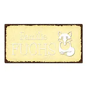 Türschild Fuchs